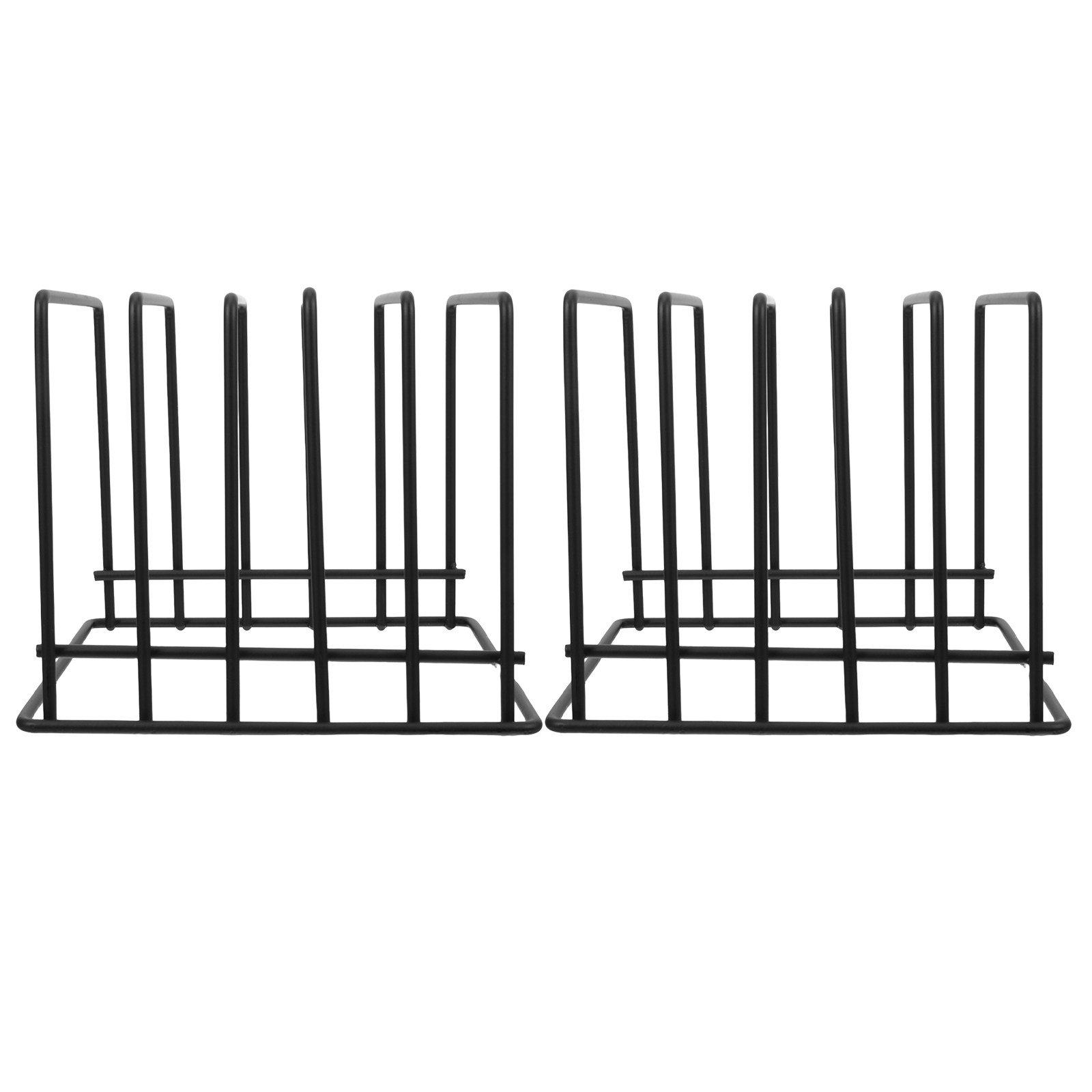 Kitchen Baking Sheet Organizer - 2Pcs Sturdy Countertop Cutting Board Rack