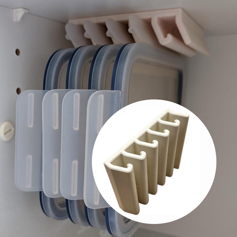 Kitchen Cabinet Baking Organizer - Under Cabinet Food Container Lid Organizer