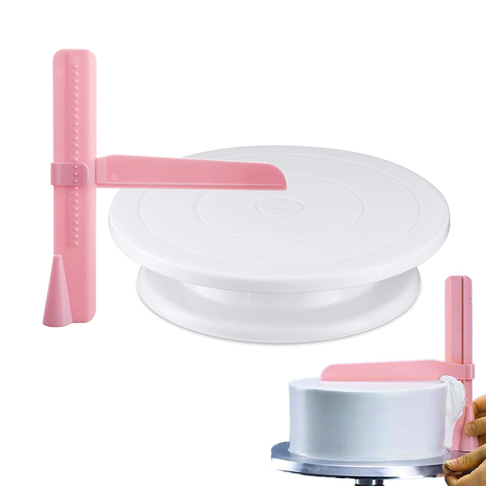Kitchen Baking Table - Plastic Cake turntable Kitchen Baking Tools