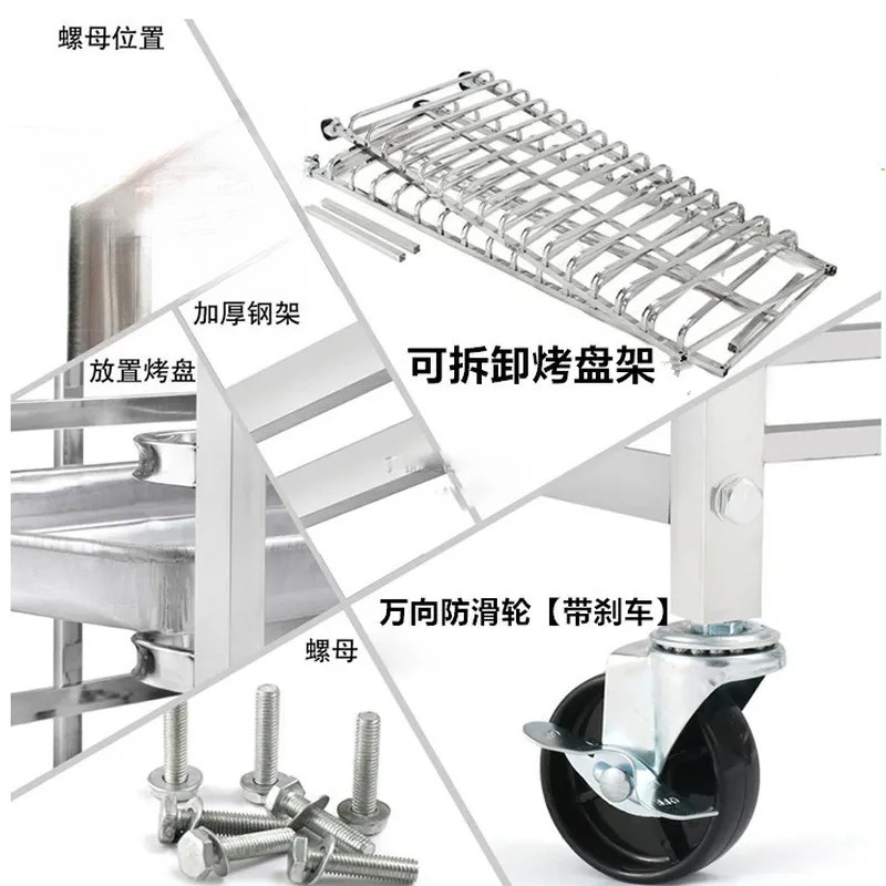 Stainless Steel Baking Tray Ra - đánh giá và giá Kitchen Baking Trolley