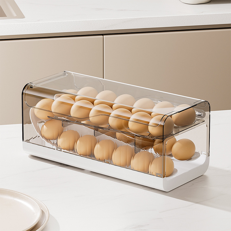 Automatic Rolling Egg Dispense - đánh giá và giá Kitchen Baking Tray Storage