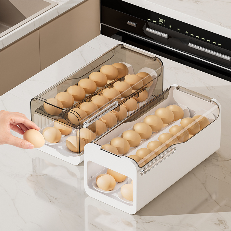Automatic Rolling Egg Dispense - đánh giá và giá Kitchen Baking Tray Storage