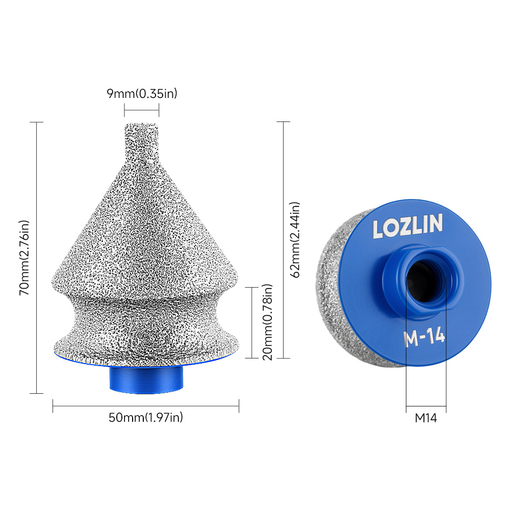 LOZLIN M14 Thread Brazing Edge - đánh giá và giá Rolling Pin Marble