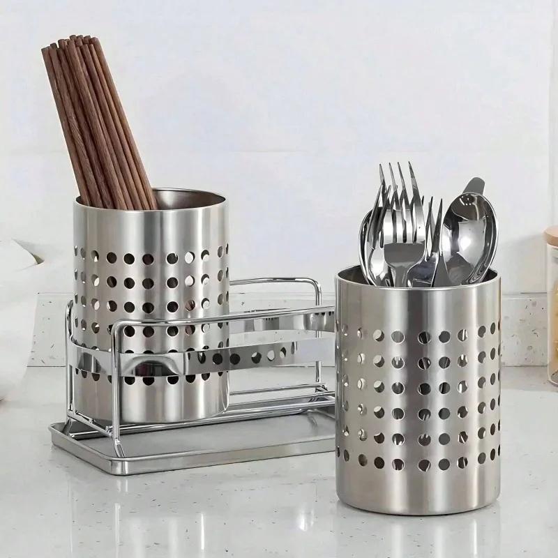 #New.Stainless Steel Cylindric - đánh giá và giá Kitchen Baking Tray Storage