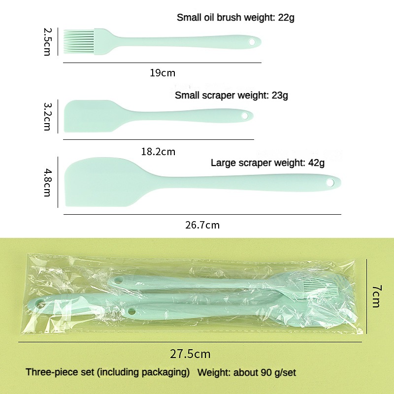 3 piece kitchen baking set all - đánh giá và giá Pastry Brush Silicone
