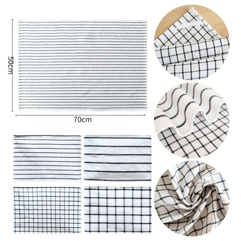 4 PCS Modern Plaid Cotton Dish - đánh giá và giá Kitchen Baking Table