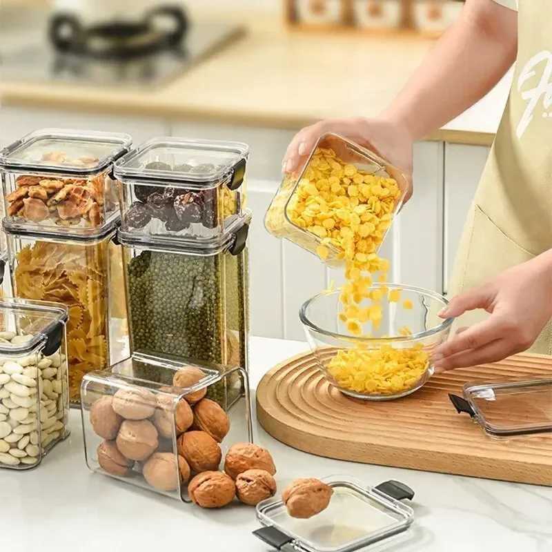 1PC Grain Sealed Jar Coarse Ce - đánh giá và giá Kitchen Baking Tray Storage