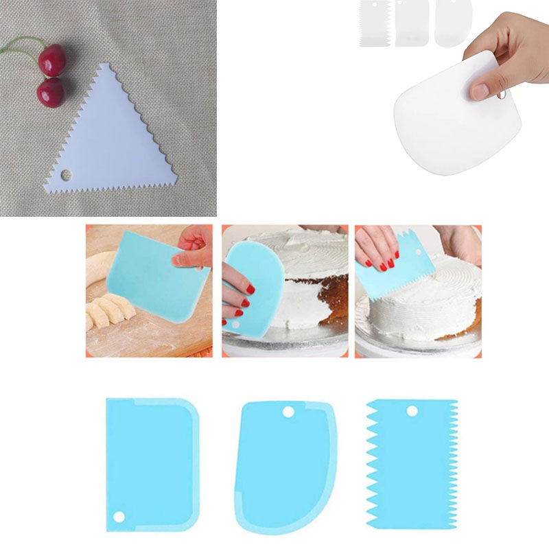 Plastic Cake Scraper Set Bakin - đánh giá và giá Fondant Smoother Set