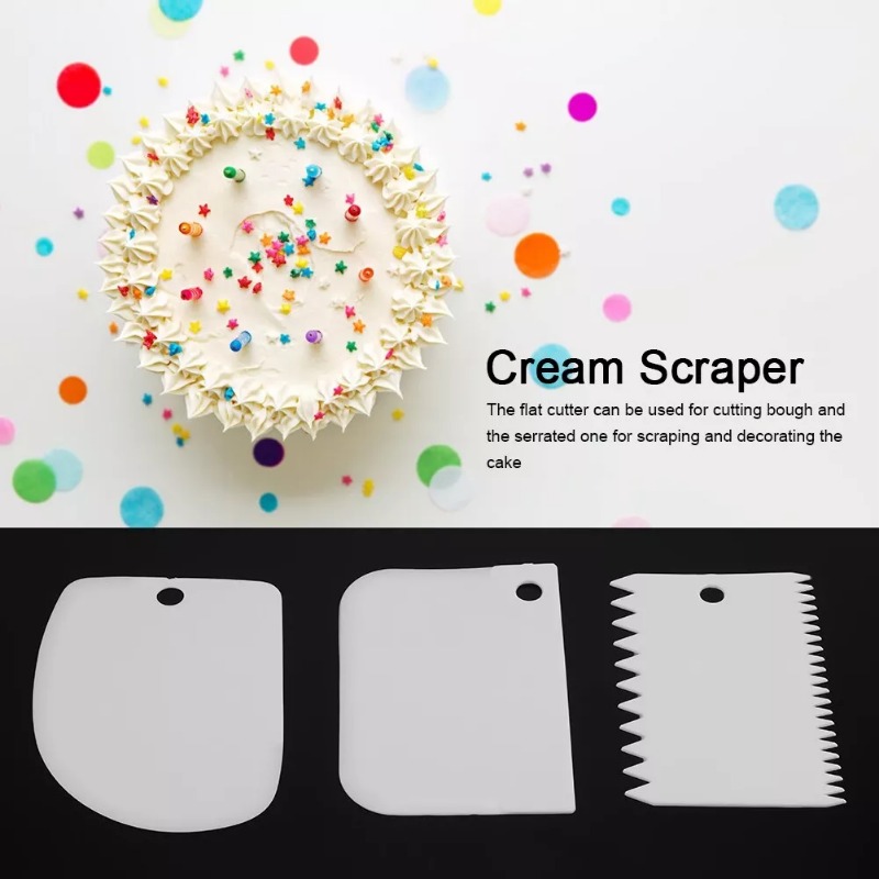 Plastic Cake Scraper Set Bakin - đánh giá và giá Fondant Smoother Set