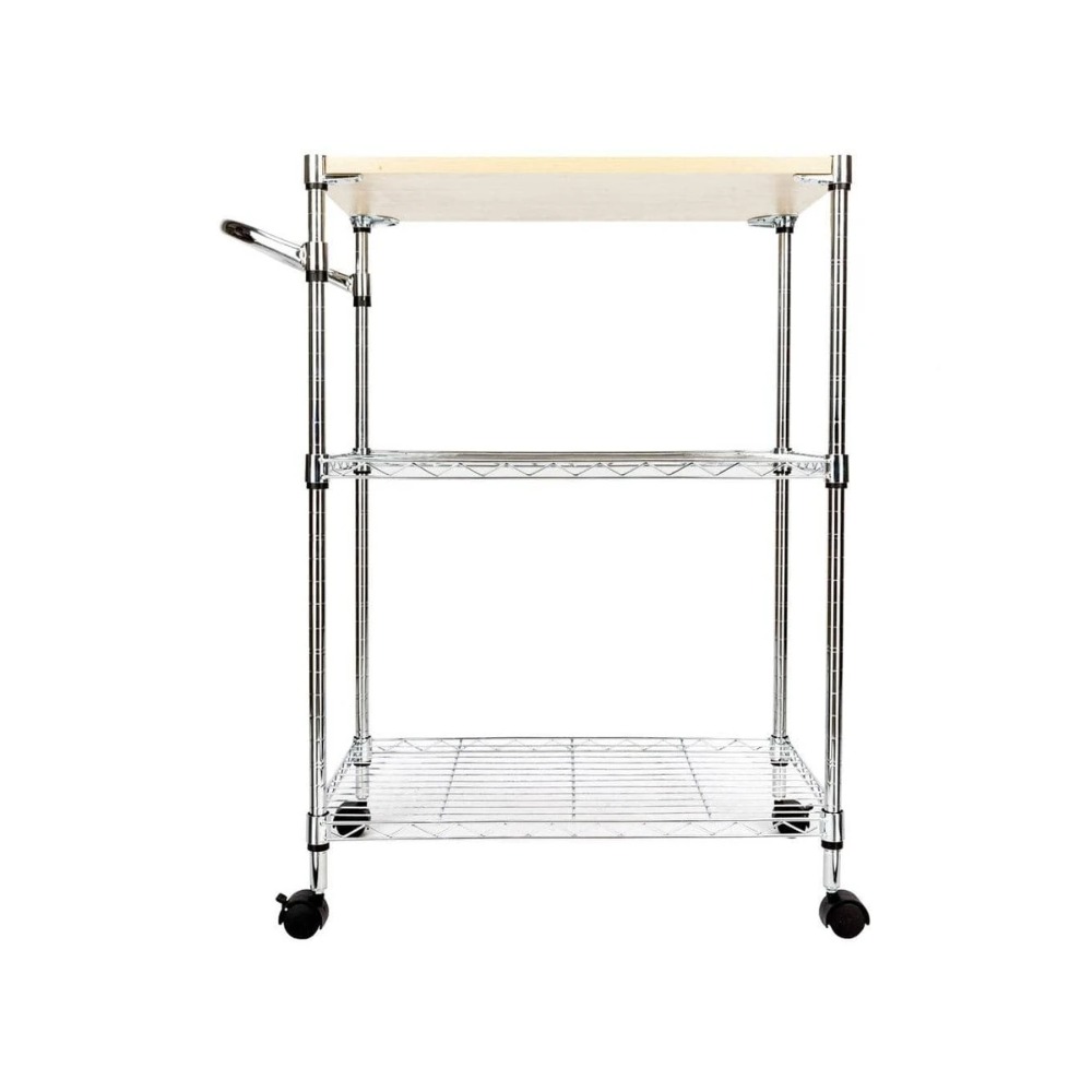 3-Tier Rolling Kitchen Trolley - đánh giá và giá Kitchen Baking Trolley