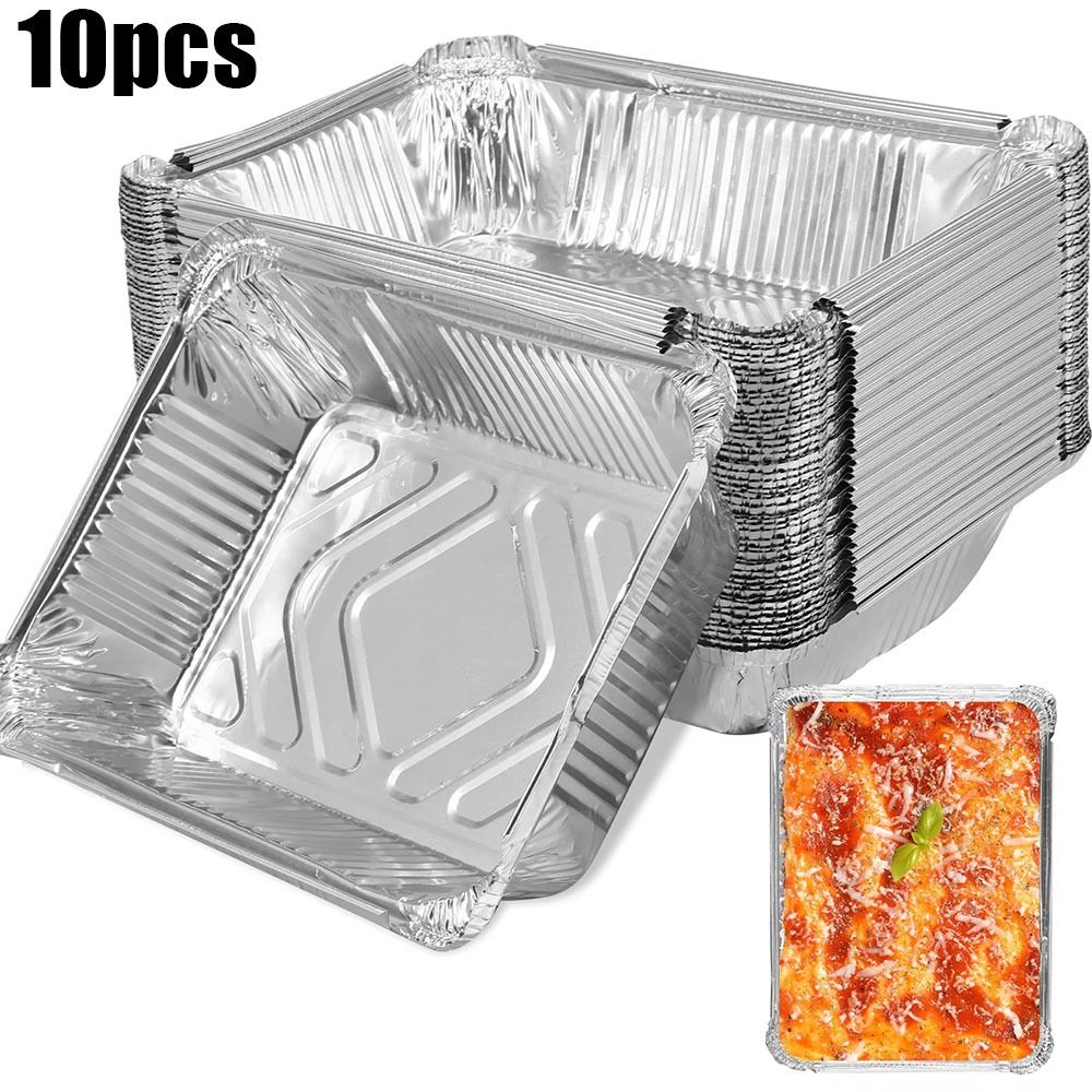 10PCS Disposable Aluminum Foil - đánh giá và giá Kitchen Baking Tray Storage