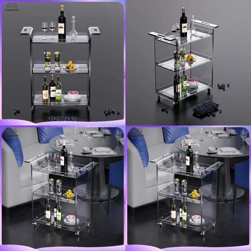 Modern 3-Tier Kitchen Cart wit - đánh giá và giá Kitchen Baking Trolley