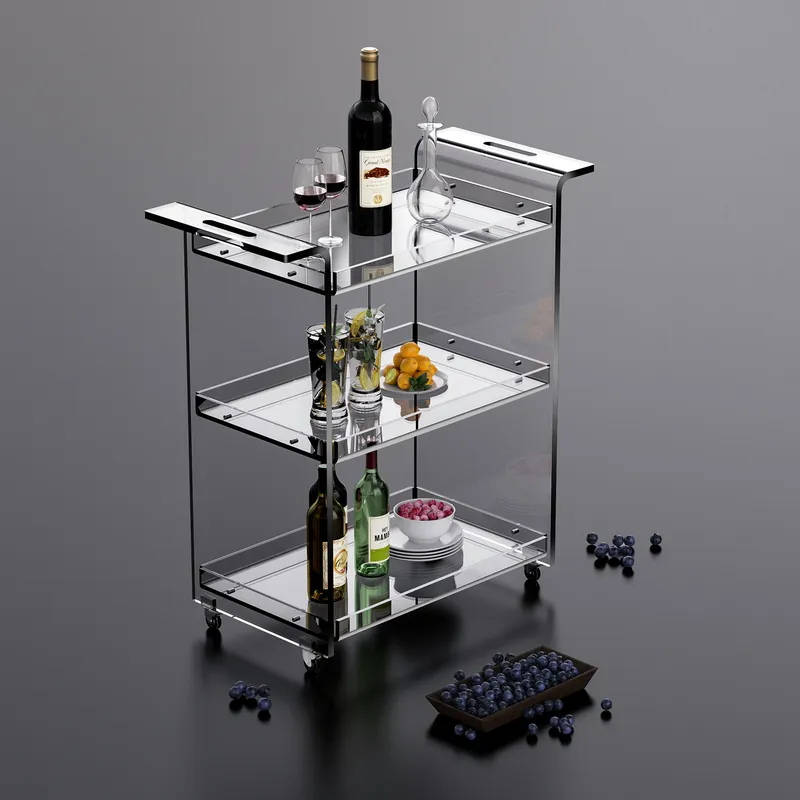Modern 3-Tier Kitchen Cart wit - đánh giá và giá Kitchen Baking Trolley