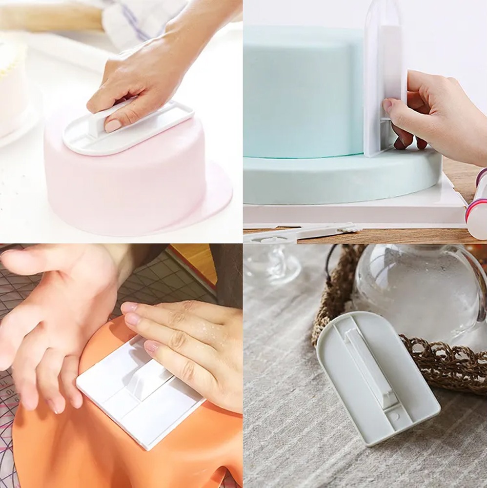 Plastic Cake Smoother DIY Fond - đánh giá và giá Fondant Smoother Set