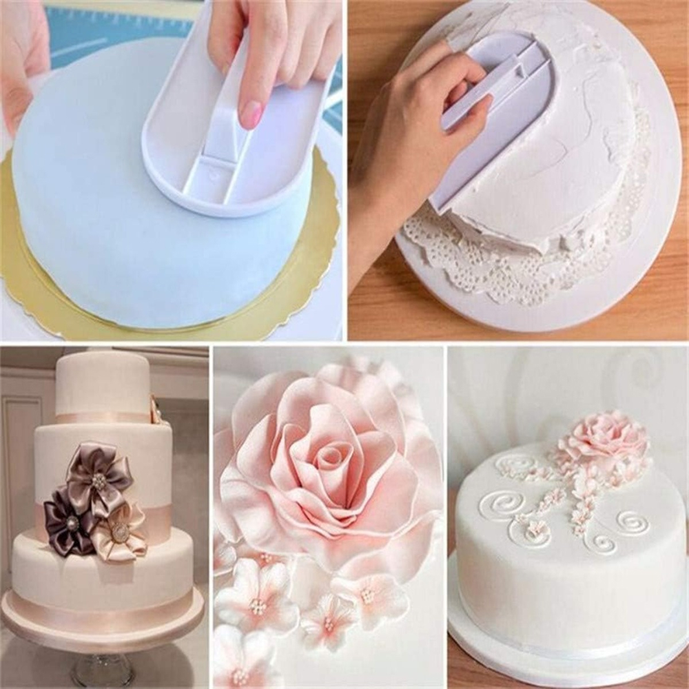 Plastic Cake Smoother DIY Fond - đánh giá và giá Fondant Smoother Set