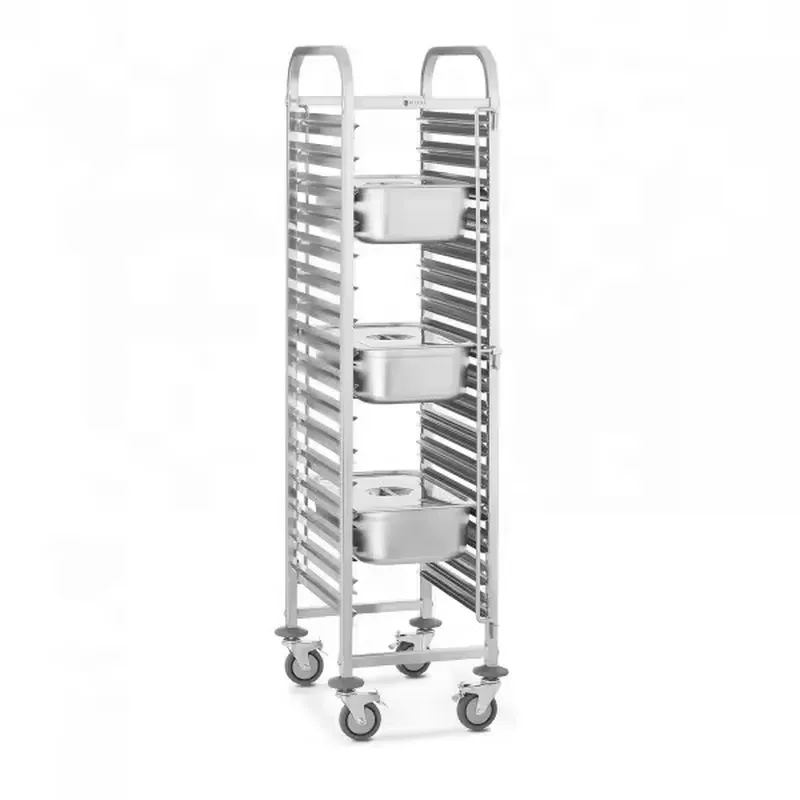 Stainless Steel Heavy-Duty 4-W - đánh giá và giá Kitchen Baking Trolley