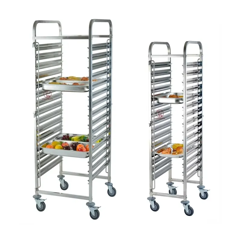 Stainless Steel Heavy-Duty 4-W - đánh giá và giá Kitchen Baking Trolley