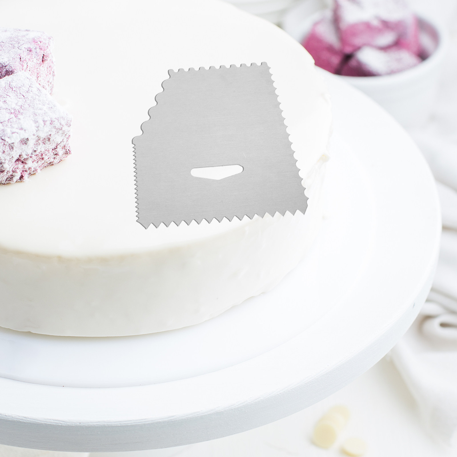 4Pcs Cake Scraper Set Aluminum - đánh giá và giá Fondant Smoother Set