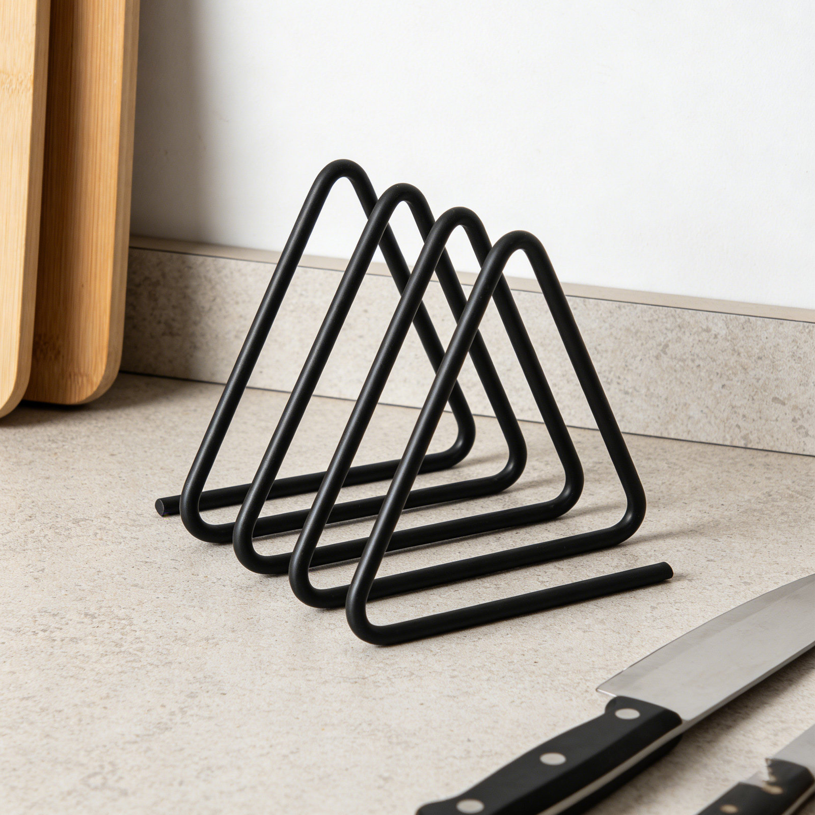 Triangle Cutting Board Holder  - đánh giá và giá Kitchen Baking Sheet Organizer