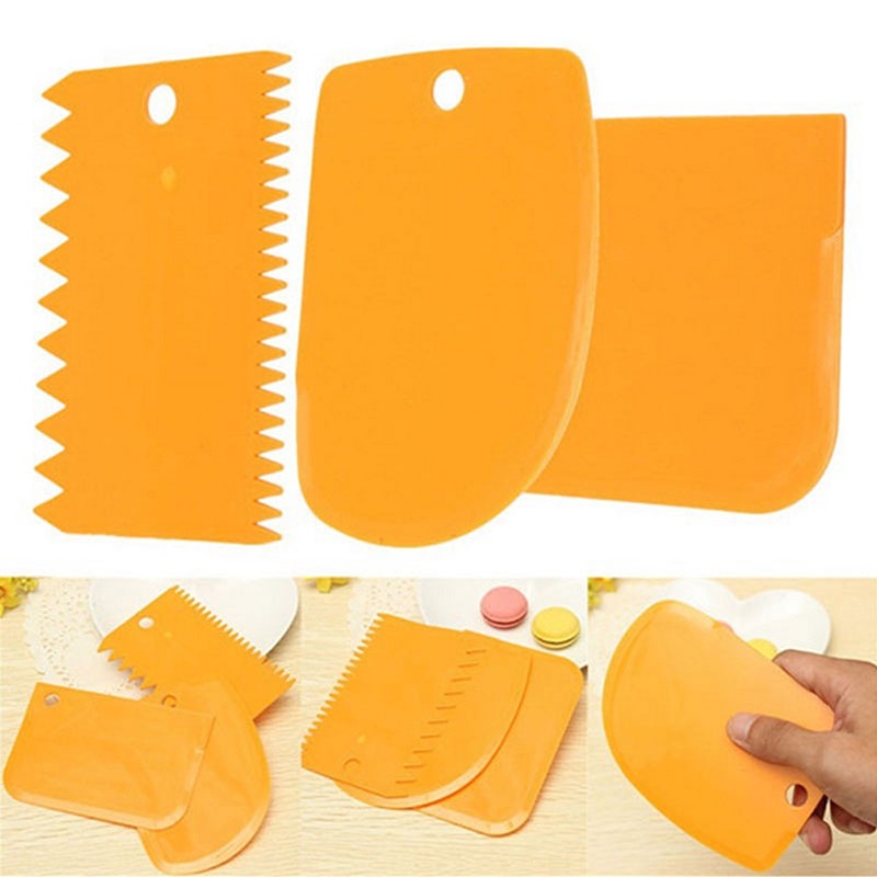 3Pcs/Set Cake Smoother Fondant - đánh giá và giá Fondant Smoother Set