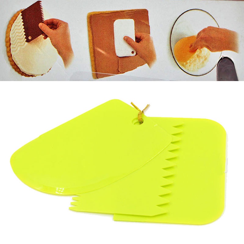 3Pcs/Set Cake Smoother Fondant - đánh giá và giá Fondant Smoother Set