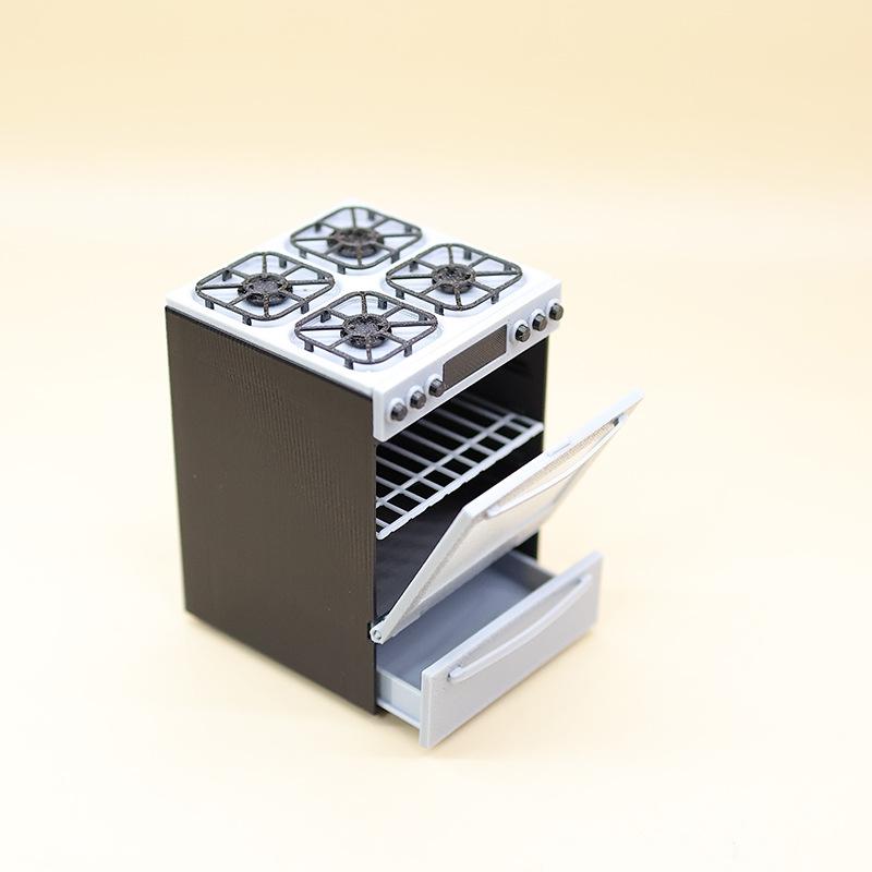 1/12 Miniature Gas Stove With  - đánh giá và giá Kitchen Baking Table
