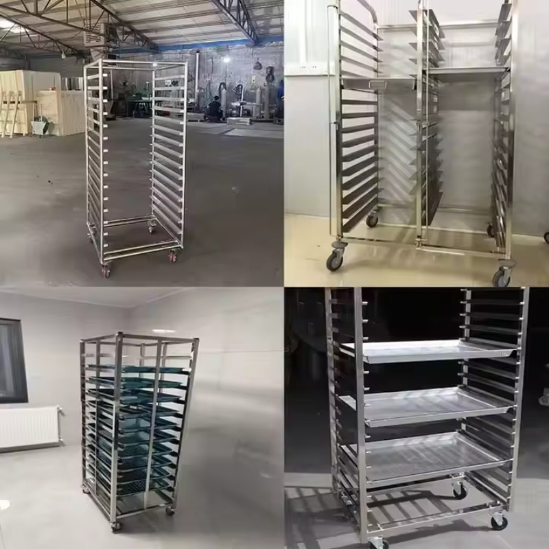6 10 15 16 Tiers Stainless Ste - đánh giá và giá Kitchen Baking Trolley