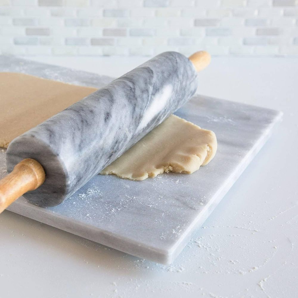 10-Inch White Marble Rolling P - đánh giá và giá Rolling Pin Marble