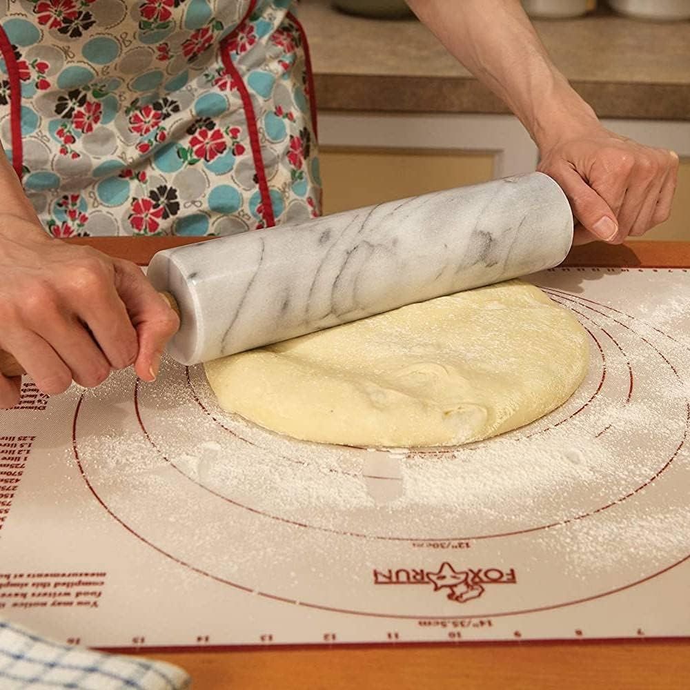 10-Inch White Marble Rolling P - đánh giá và giá Rolling Pin Marble