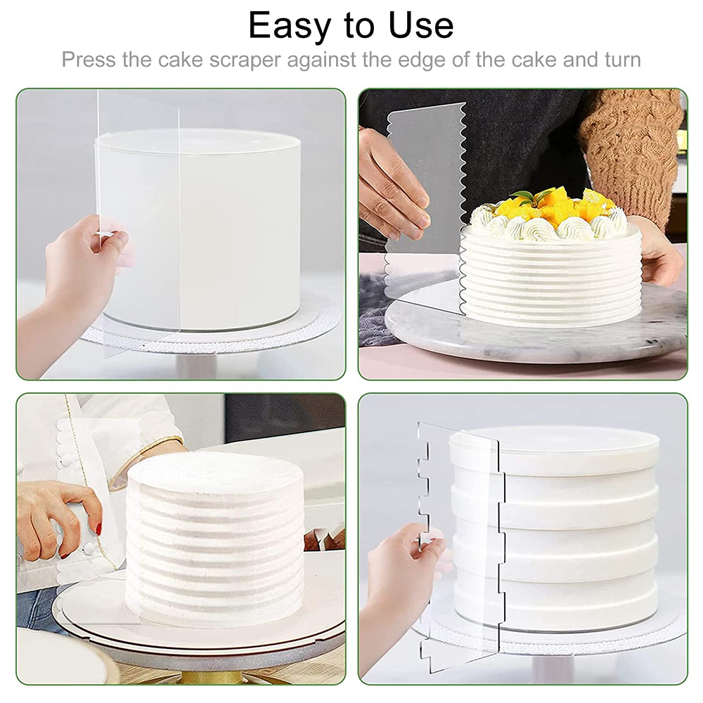 Bộ 4/6 Acrylic Bánh Trang Trí  - đánh giá và giá Fondant Smoother Set