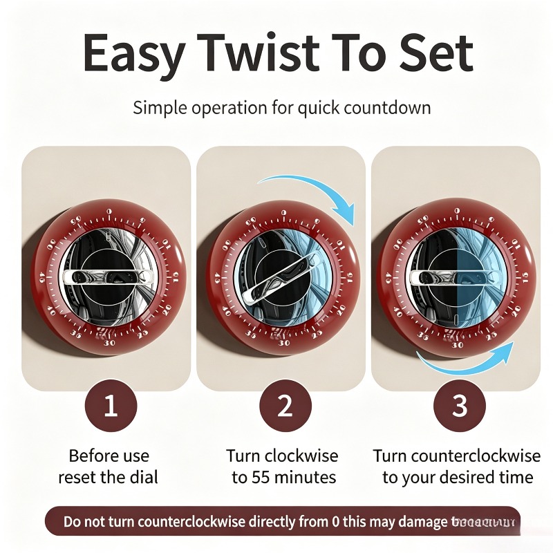 Magnetic Kitchen Timer Mechani - đánh giá và giá Kitchen Baking Timer