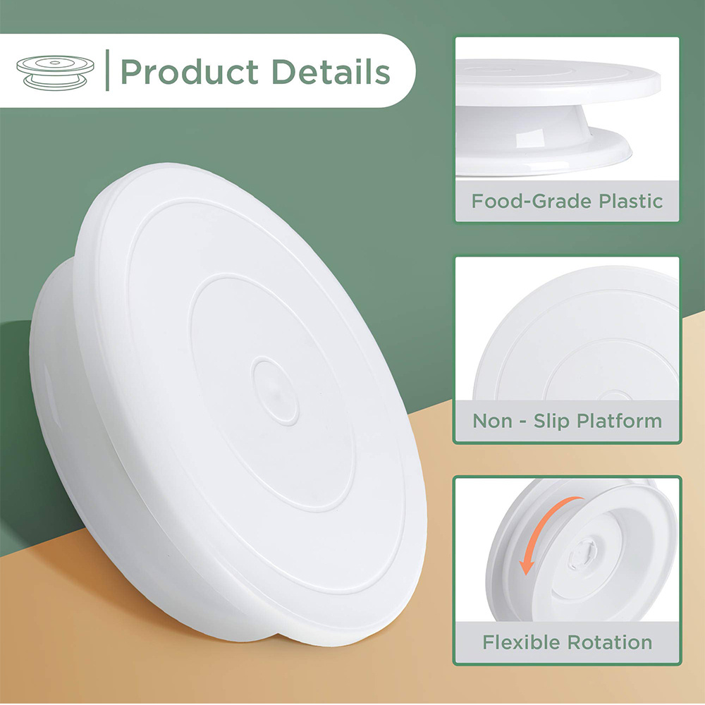 Plastic Cake turntable Kitchen - đánh giá và giá Kitchen Baking Table