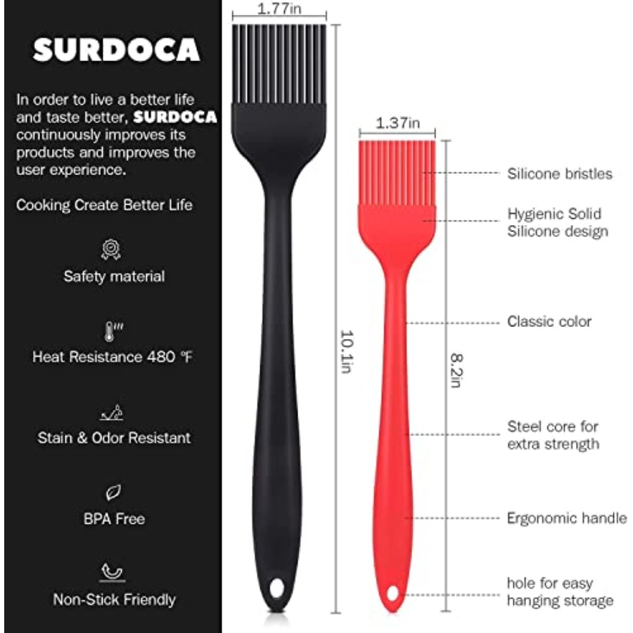 Silicone Pastry Basting Brush  - đánh giá và giá Pastry Brush Silicone