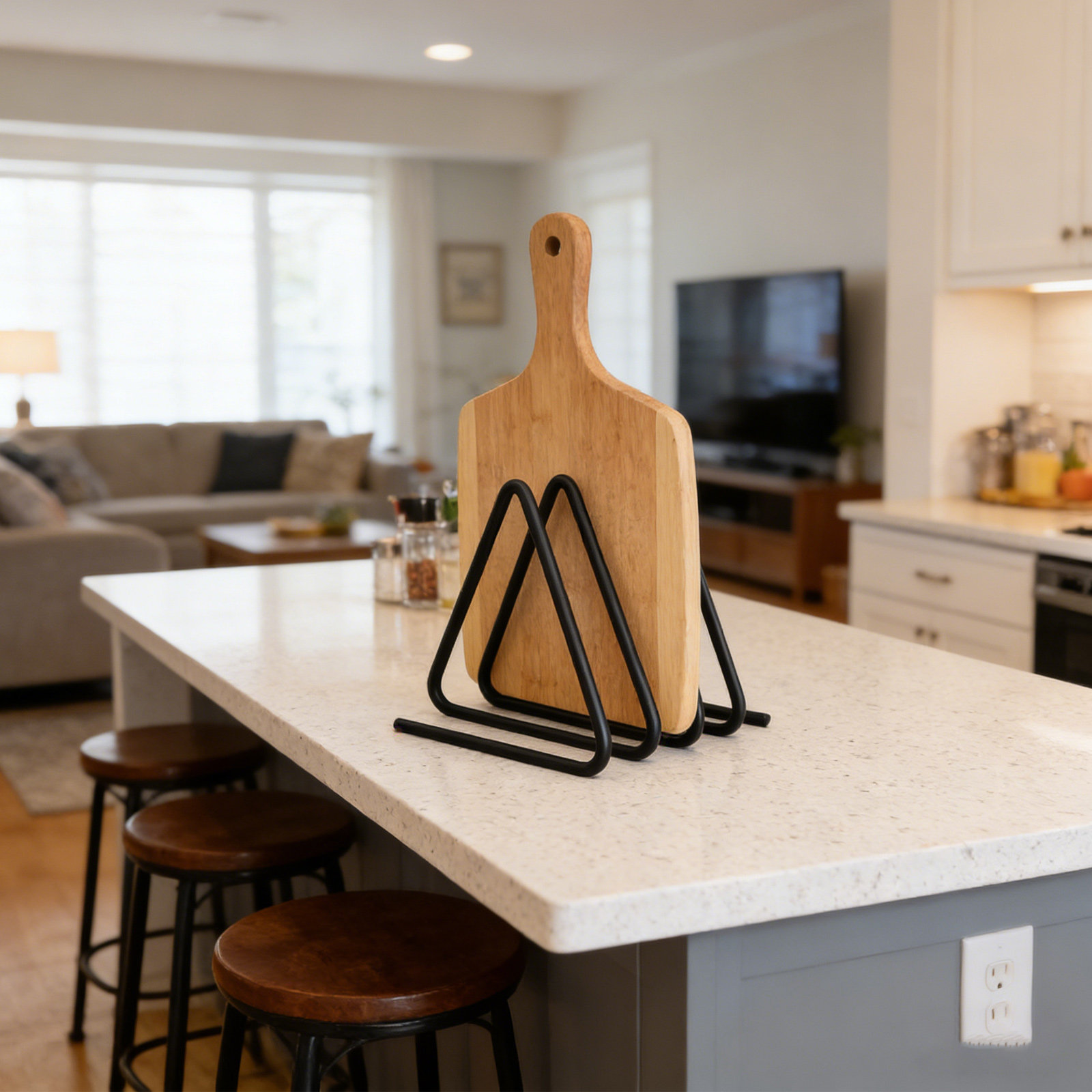 Triangle Cutting Board Holder  - đánh giá và giá Kitchen Baking Sheet Organizer