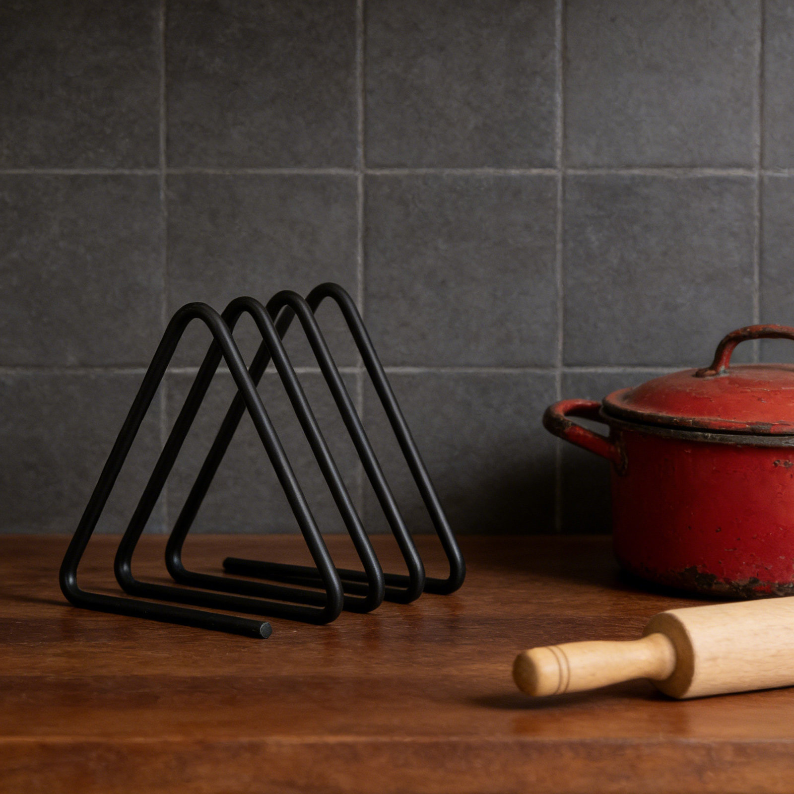 Triangle Cutting Board Holder  - đánh giá và giá Kitchen Baking Sheet Organizer