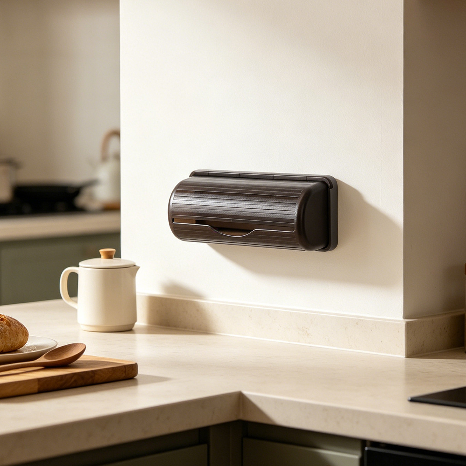 Wall Mounted Trash Bag Holder  - đánh giá và giá Kitchen Baking Tray Storage