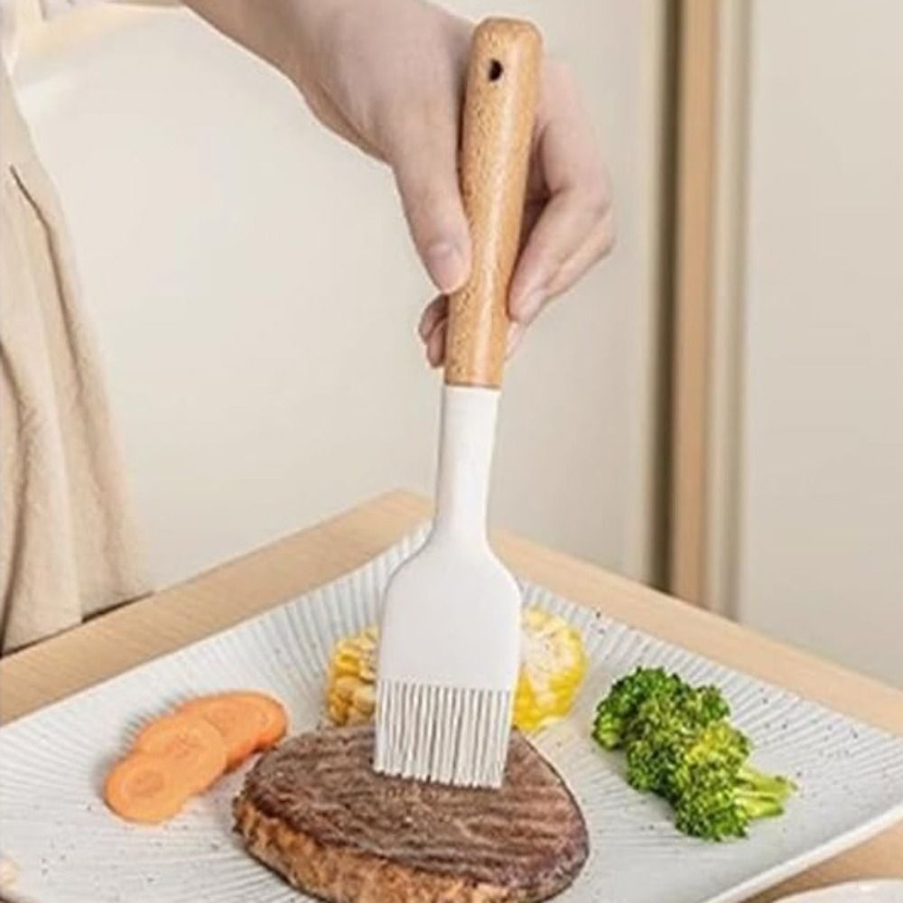 2PCS Wooden Handle Silicone Ba - đánh giá và giá Pastry Brush Silicone