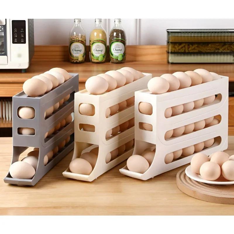 Refrigerator Eggs Storage Box  - đánh giá và giá Kitchen Baking Tray Storage